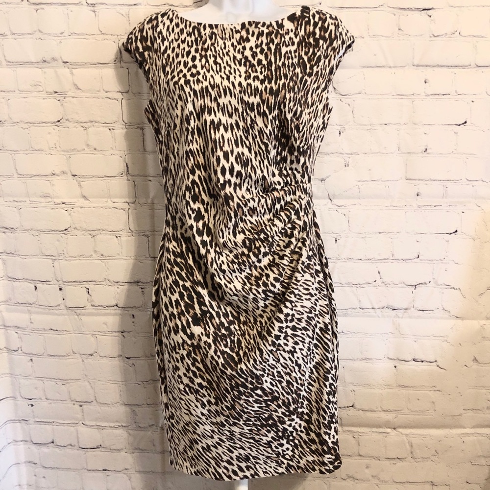 Anne Klein Women’s Leopard Print Dress